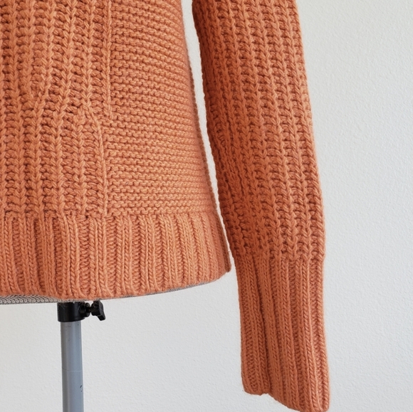 Orange Banana Republic Italian Yarn wool, alpaca, acrylic sweater small - Picture 11 of 14